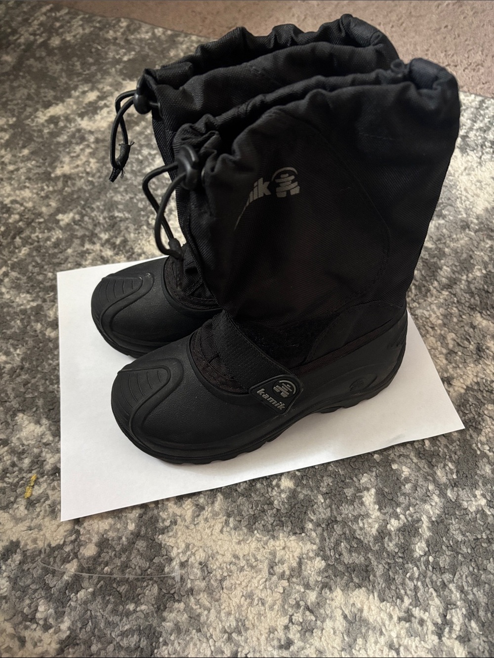 Kamik Kids Black Winter Snow Boots